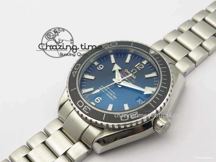 0518 Planet Ocean SS Bp Maker 45mm Black Bezel On SS Bracelet A OnTrend 8218